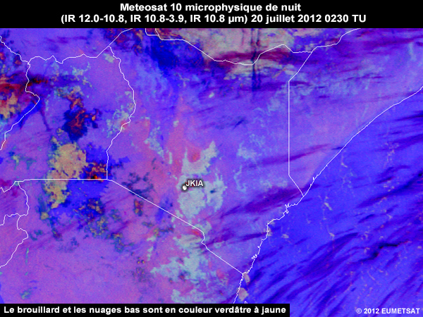 Animation of MSG-9 Night Microphysics RGBs over Kenya from 00 UTC to 04 UTC 20 July 2012
