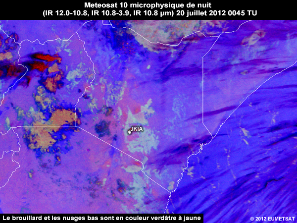 Animation of MSG-9 Night Microphysics RGBs over Kenya from 00 UTC to 04 UTC 20 July 2012