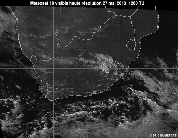 Animation of MSG-10 hrv images over Southern Africa from 06 to 12 UTC 27 May 2013